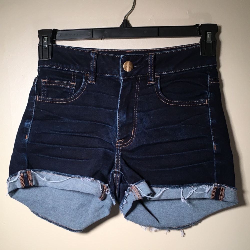 American Eagle hi-rise shortie shorts